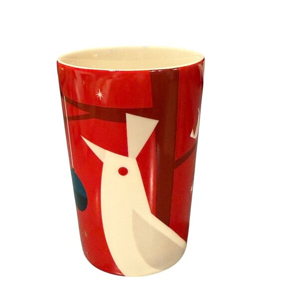 Starbucks Holiday Ceramic Mug 12 Fl Oz Christmas Cardinal Design 2012 Ltd. Ed. - Picture 3 of 7